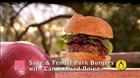 Pork Burgers with Sage and Caramelised Onions