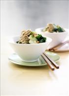 Buckwheat Noodle, Bok Choy and Pine Nut Salad