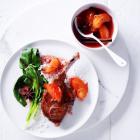 Spiced Pork Cutlets with Blood Plum Sauce